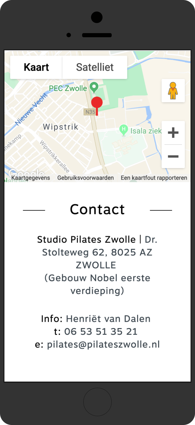 Pilates Studio Zwolle portfolio-pilates-phone-contact